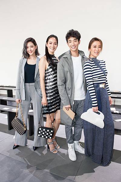 左起：安心亞, Janet, 劉以豪, 謝婷婷 出席Michael Kors Collection 2017秋季時裝秀