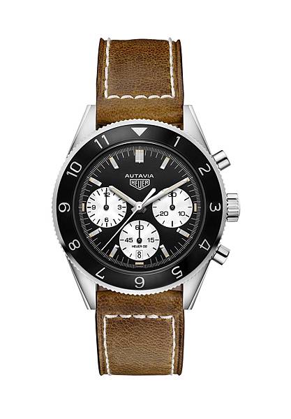 TAG Heuer Autavia計時碼錶栗色皮錶帶款_CBE2110.FC8226_，建議售價167,900元