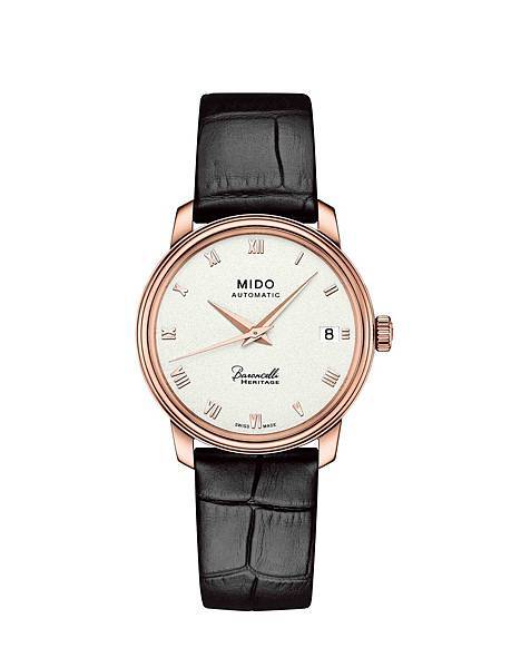 MIDO_Baroncelli Heritage永恆系列復刻超薄對錶_玫瑰金(女錶)_M027.207.36.013.00_NTD 35,500