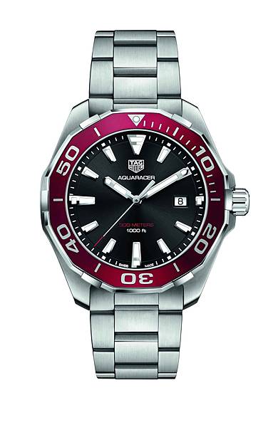 TAG Heuer Aquaracer防水300米腕錶紅色鋁圈款_WAY101B.BA0746_建議售價NT$54,500