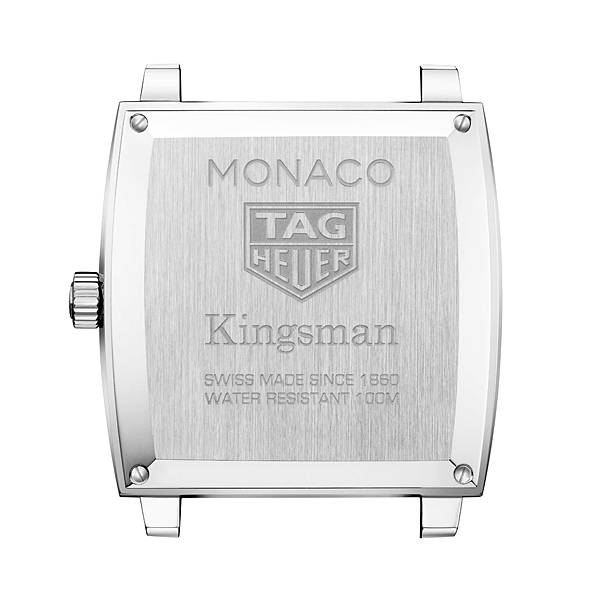 TAG Heuer Monaco女士腕錶Kingsman金牌特務特別版錶背。