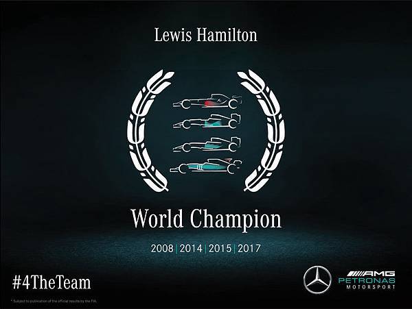 Lewis Hamilton 奪得 F1 生涯第四個年度車手冠軍，讓 2017 年再度成為銀箭車隊大豐收的一年