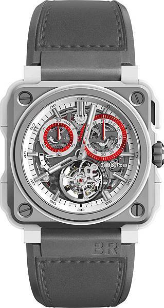 BR-X1 Tourbillon White-Hawk 鏤空陀飛輪計時碼錶 限量20只，建議售價NT$5,780,000