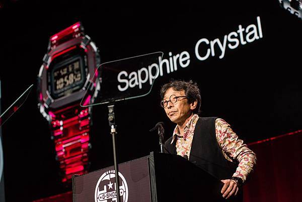 G-SHOCK之父伊部菊雄在記者會中首度公開全新技術商品Sapphire Crystal系列 全錶採用堅硬又美觀的藍寶石水晶打造_Photo Credit_ Ryan Muir