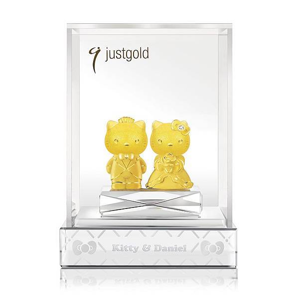 Just Gold Hello Kitty & Daniel夢幻婚禮擺件 定價NT$33,600