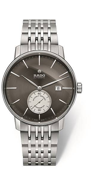 Rado COUPLE classic 小秒針天文台認證矽游絲腕錶_NTD62500_不鏽鋼灰面.jpg