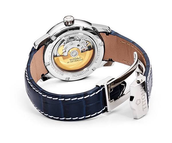 圖2.TITONI Space Star天星系列_時尚摩登卻不失傳統的錶款外觀，使用的是高品質瑞士製造ETA 2824-2機芯.jpg