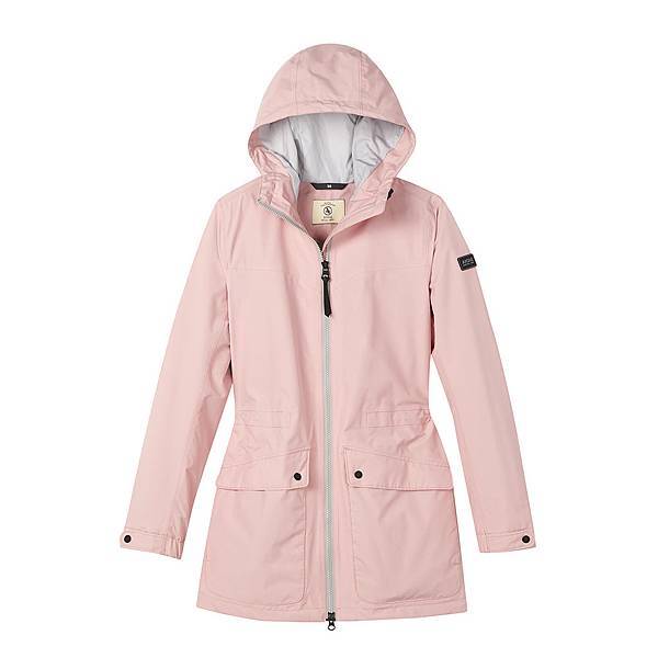 AIGLE 女GT防水透氣長版外套 $16,800-粉紅色.jpg