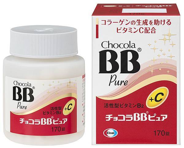 【Chocola BB 產品圖】 Chocola BB Pure糖衣錠日本原裝進口改版上市，養顏美容營養補給，170錠售價$1500元.JPG