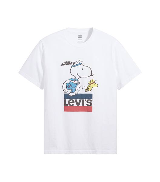 【LEVI%5CS單品圖】LEVI’S® x PEANUTS®聯名系列_16 143-0080_史努比、糊塗塔克賽跑 Sportswear Logo TEE_ NT$ 1,490.jpg