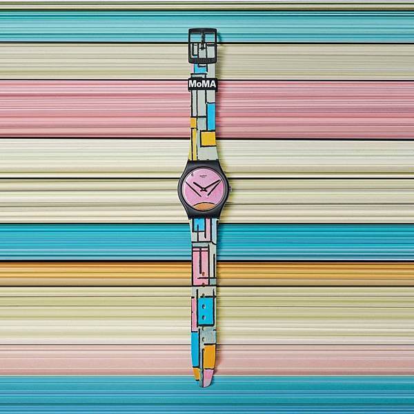 蒙德里安 《橢圓形的彩色平板》 (GZ350) 腕錶透過出人意料的手法，運用柔和色調捕捉令人驚豔的瞬間，化作永恆.jpg