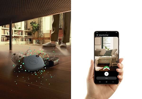 【新聞照片1】Galaxy SmartTag+搭載BLE及UWB，輔以擴增實境（AR）技術，精準度更上一層樓.jpg