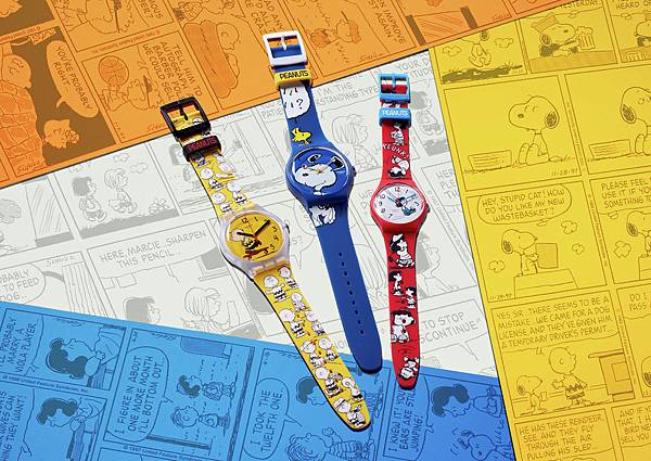 SWATCH X PEANUTS中的角色非常鮮明：天馬行空的史努比、易怒任性的露西與做什麼事都不成功的查理布朗，豐富的神情與俏皮的模樣最深植人心。.jpg