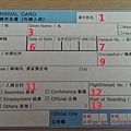 入國申告書