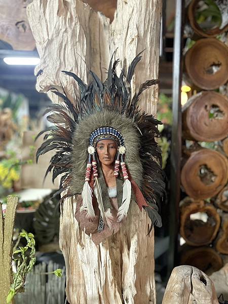 印地安人浮雕與面具