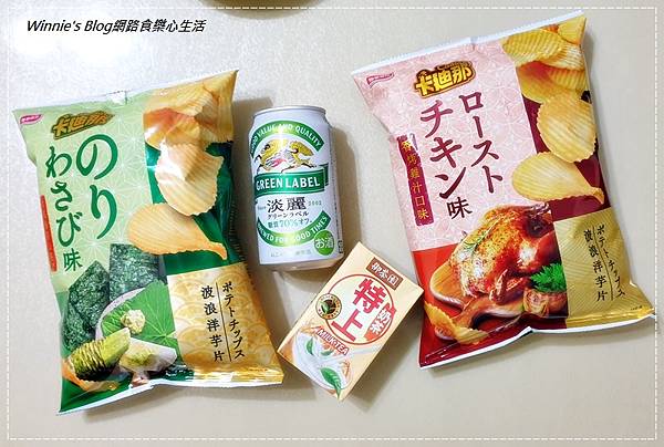 聯華食品卡迪那波浪洋芋片(日式和風海苔山葵口味&香烤雞汁口味) 01.jpg