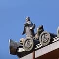 G5京都御室『仁和寺』金堂屋簷上的文官人形留蓋與梵文軒丸瓦