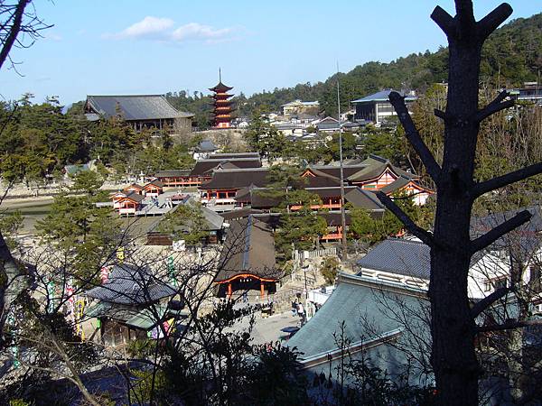 從山上俯瞰山下社寺