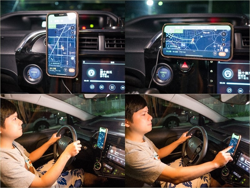 【開箱】Moshi SnapTo 磁吸無綫充電手機車用支架，單手操作秒取秒放超方便！無綫充電推薦