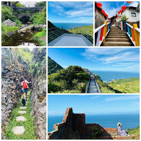 金瓜石秘境,三層橋水圳橋,金瓜石摸乳巷,報時山步道,金瓜石彩虹巷,陰陽海觀景台,水湳洞秘境,新北,瑞芳,金瓜石,水圳橋,勸濟堂,山尖古道水圳橋,瀑布,打卡