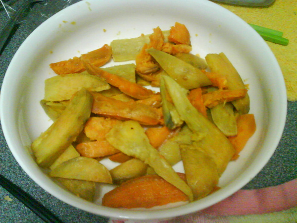 烤箱做的地瓜薯條
