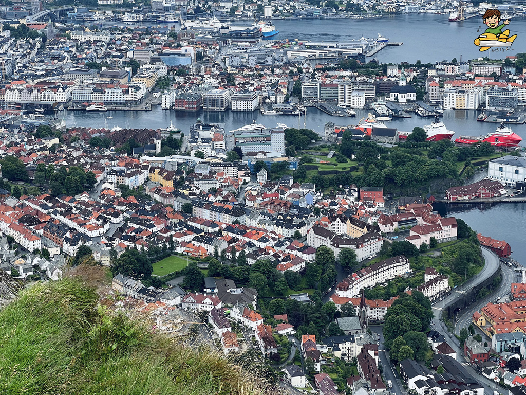 【挪威】Sogndal-Bergen巴士渡輪｜Bergen市