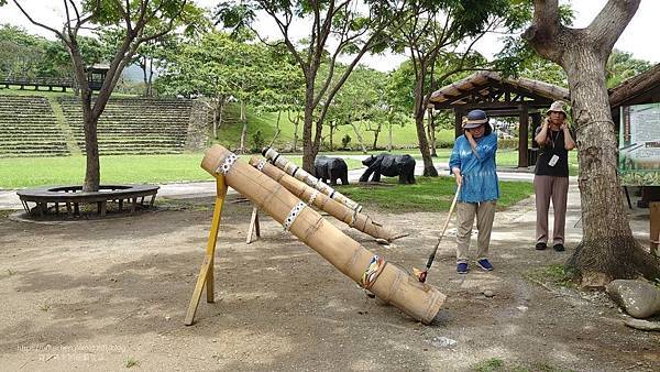 【台東成功】阿美族民俗中心:戶外表演廣場,直接面對太平洋;A