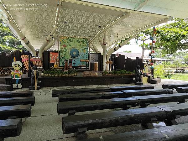 【台東成功】阿美族民俗中心:戶外表演廣場,直接面對太平洋;A