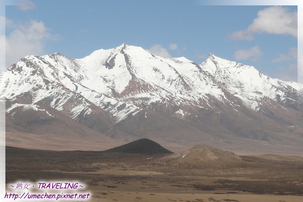 初遇瑪旁雍錯-來時路方向的雪山-1.jpg