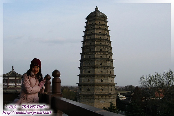 法門寺-由博物館望法門寺塔.jpg