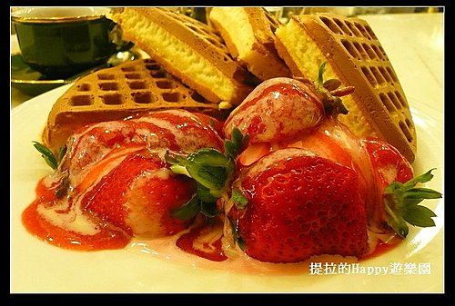 20091221初訪米朗琪咖啡館_幸福草莓鬆餅  (2)