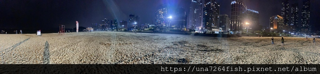 ★BUSAN 釜山 ☆夜晚的海雲台海邊 해운대 밤바다 & 