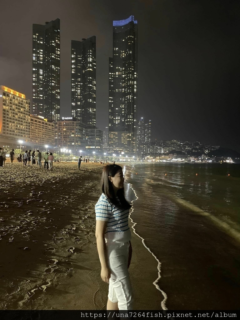 ★BUSAN 釜山 ☆夜晚的海雲台海邊 해운대 밤바다 & 