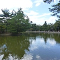東大寺大佛殿外的池塘