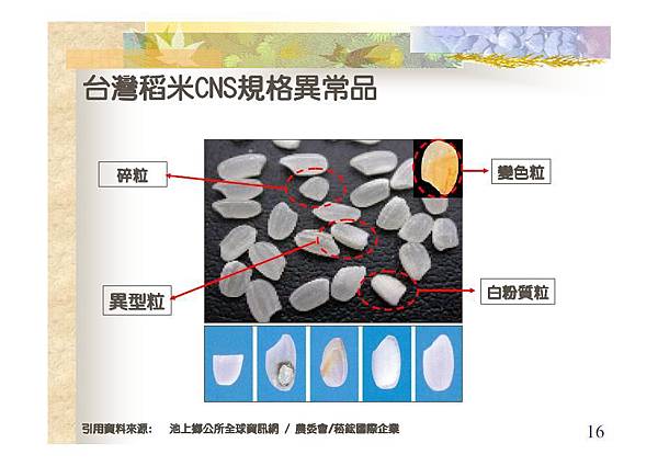 台灣稻米CNS規格異常品-16
