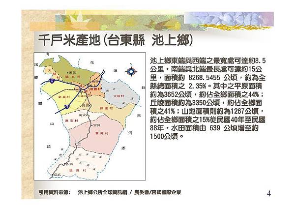 台東縣池上鄉千戶米產地