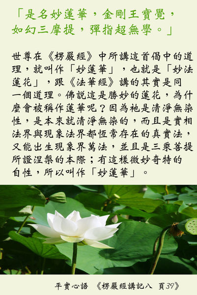 是名妙蓮花金剛王寶覺..