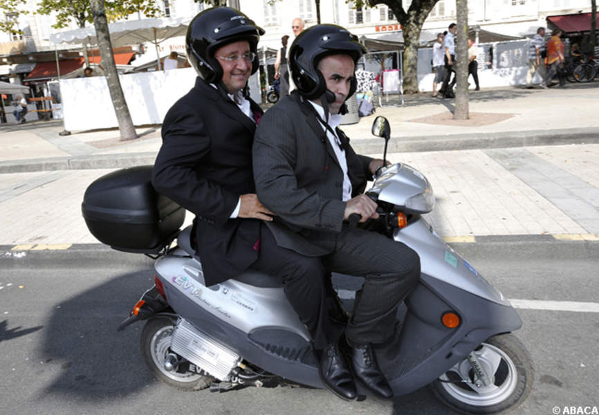 台灣機車法國總統也愛!歐蘭德搭乘台製MIT易維特EVT-40 台灣機車法國總統也愛!歐蘭德搭乘台製MIT易維特EVT-40