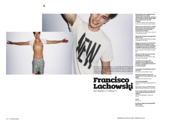 Francisco Lachowski in Vanity Teen Issue 8