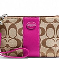 Coach 48435 khaki bright magenta