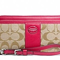 Coach 48748 light khaki pink scarlet