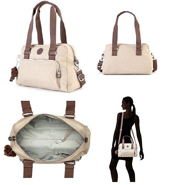 Kipling HB6602 creme beige combo-6