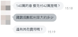 Car2tw代購外匯車幫助過許多車友申請全額貸款，但能成功的卻很少，所以盡量要準備好2~3成的頭期款唷，Car2tw都有長期配合的貸款銀行或是租車公司，如果您自己有認識的也可以找認識的貸款管道喔。