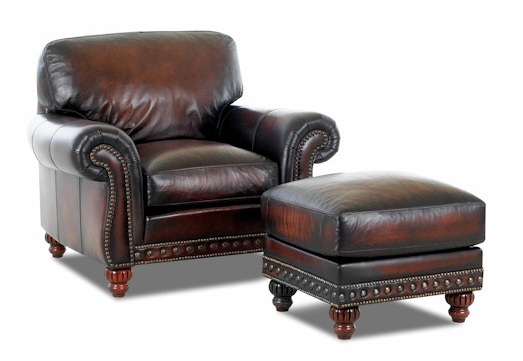 Comfort Design Reogers Leather Chair & Ottoman