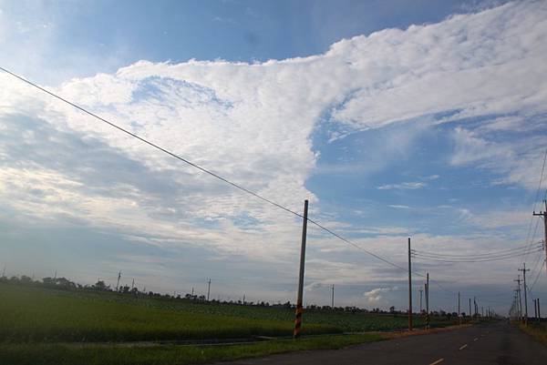 四湖鄉蔡庴村的雲彩