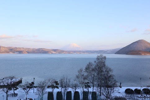 2016.02.08 日本北海道旅行 012 洞爺湖萬世閣 房間窗外遠眺