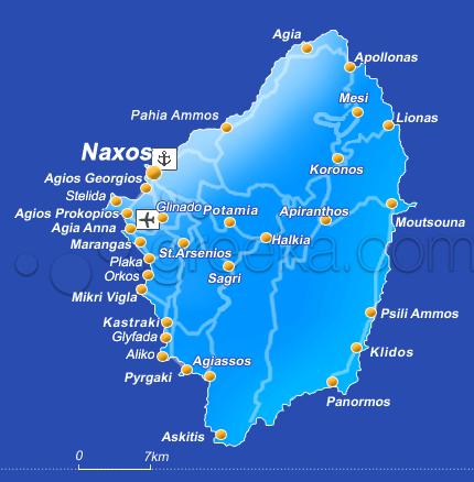 Naxos地圖