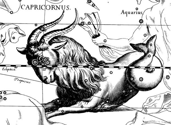 17世紀天文學家約翰·赫維留筆下的摩羯座.jpg