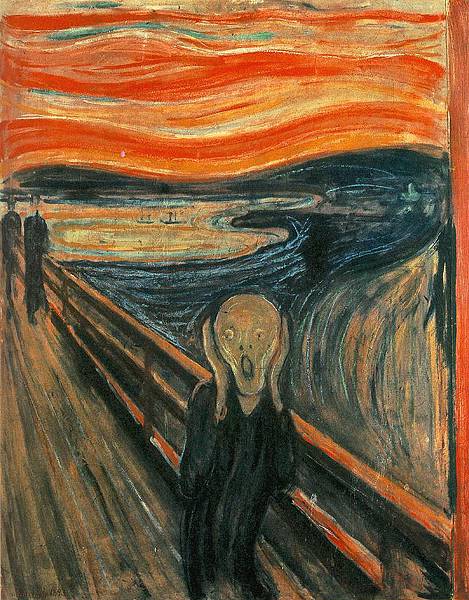 The Scream(吶喊)by Edvard Munch(孟克)(1863-1944)-1893x