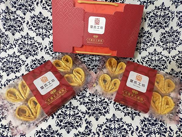 冠軍團購美食點心激推分享好吃涮嘴的『SHI'S HOUSE 璽氏工坊』綜合千層手工蛋捲